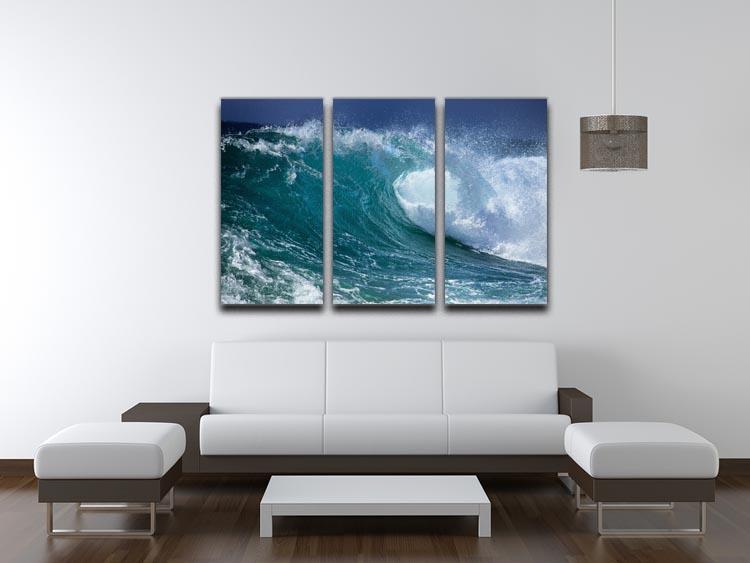 Ocean wave 3 Split Panel Canvas Print - Canvas Art Rocks - 3