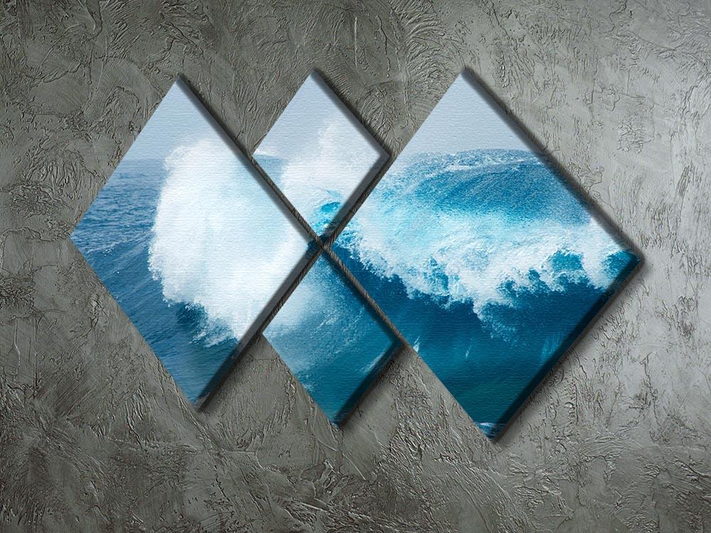 Ocean waves breaking natural 4 Square Multi Panel Canvas  - Canvas Art Rocks - 2
