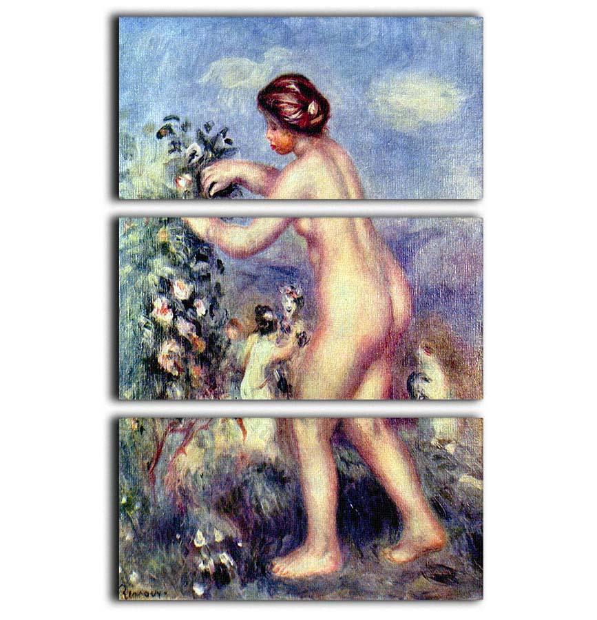 Ode to flower after Anakreon by Renoir 3 Split Panel Canvas Print - Canvas Art Rocks - 1