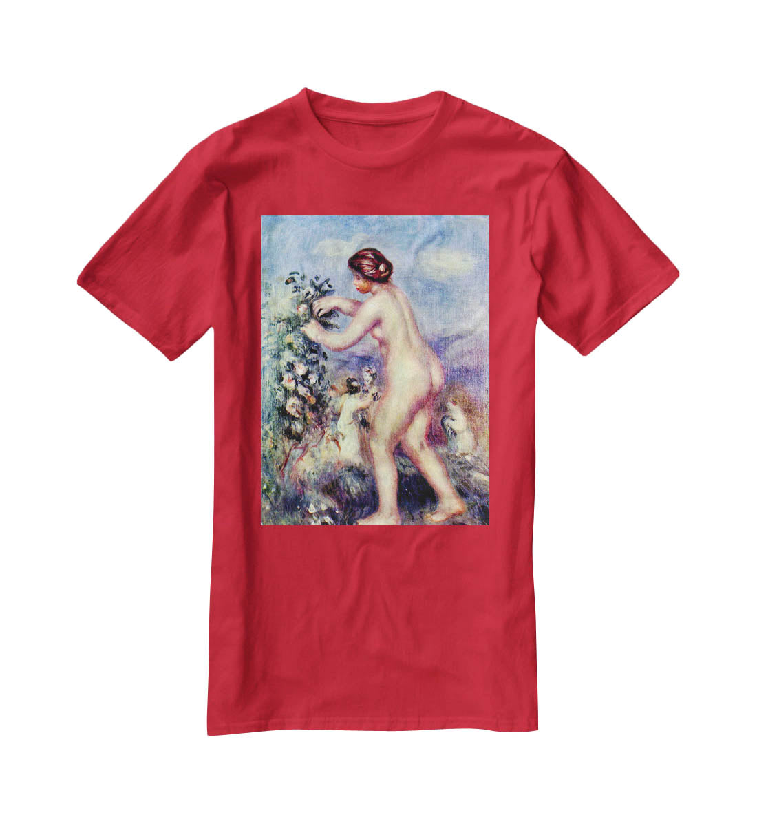 Ode to flower after Anakreon by Renoir T-Shirt - Canvas Art Rocks - 4