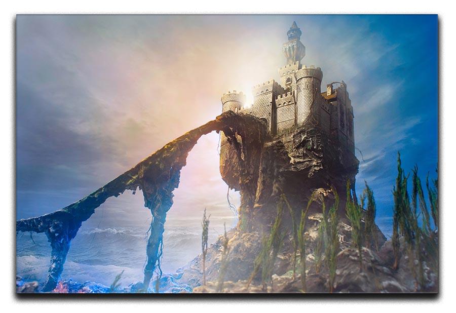 Old castle on the hill Canvas Print or Poster  - Canvas Art Rocks - 1