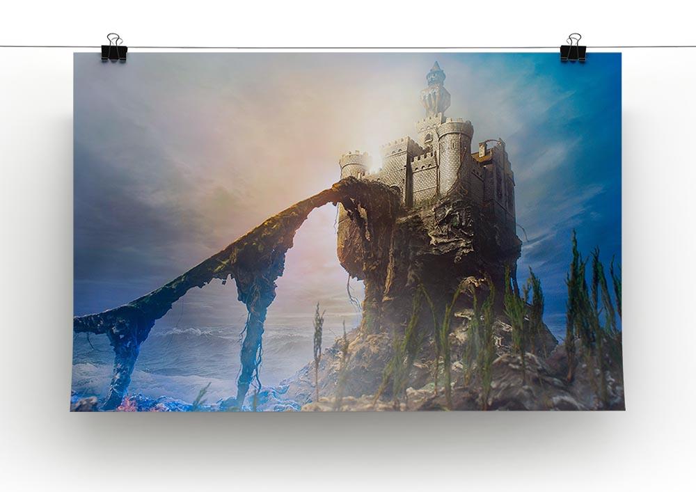 Old castle on the hill Canvas Print or Poster - Canvas Art Rocks - 2
