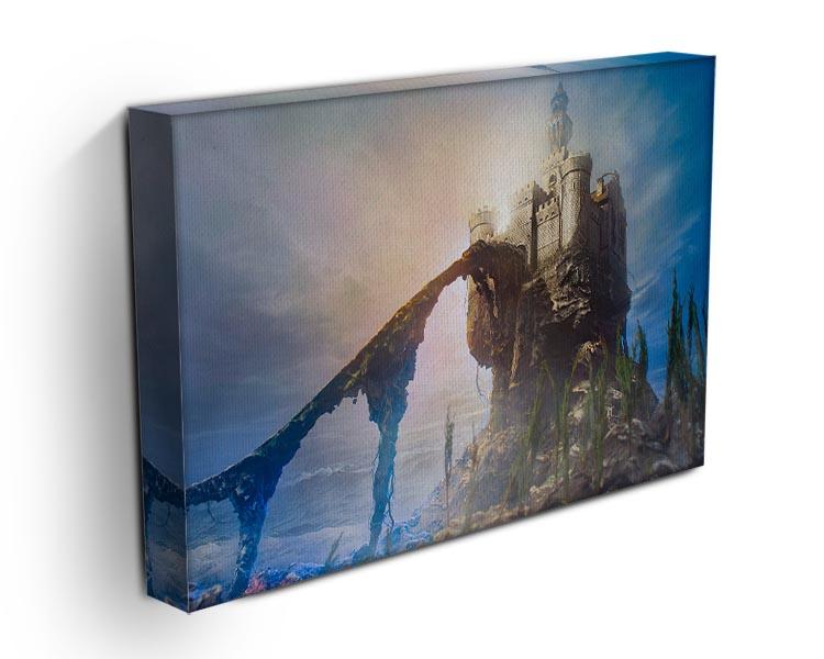 Old castle on the hill Canvas Print or Poster - Canvas Art Rocks - 3