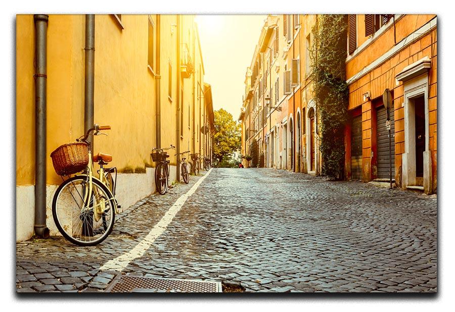 Old street in Rome Canvas Print or Poster  - Canvas Art Rocks - 1