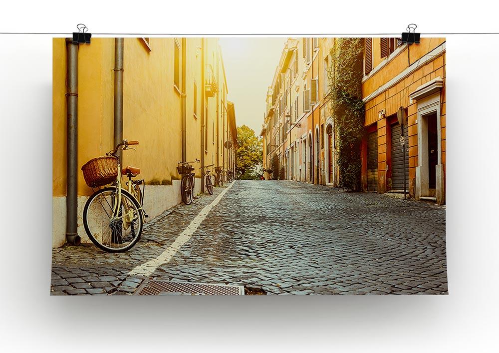 Old street in Rome Canvas Print or Poster - Canvas Art Rocks - 2