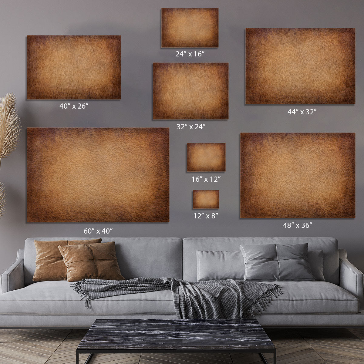 Old vintage brown leather Canvas Print or Poster - Canvas Art Rocks - 7