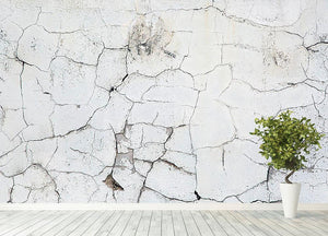 Old vintage crack wall Wall Mural Wallpaper - Canvas Art Rocks - 4