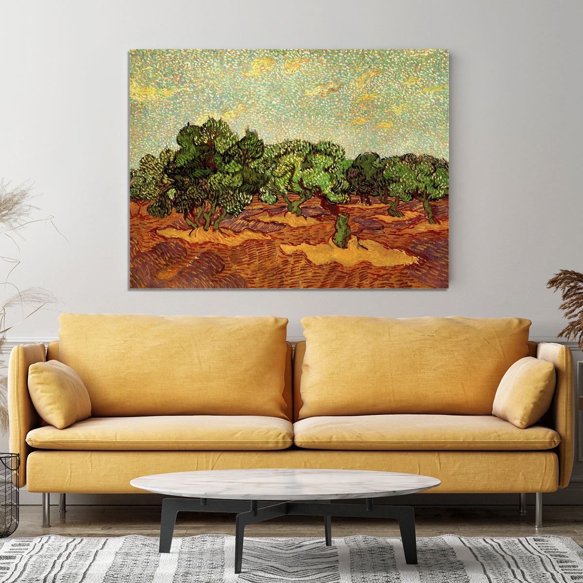 Olive Grove Pale Blue Sky by Van Gogh Canvas Print or Poster - Canvas Art Rocks - 4