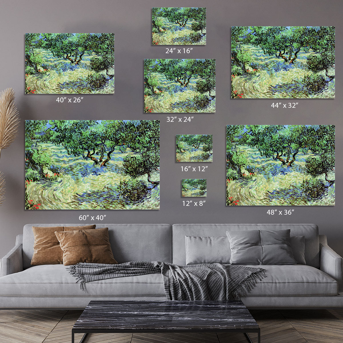 Olive Grove by Van Gogh Canvas Print or Poster - Canvas Art Rocks - 7