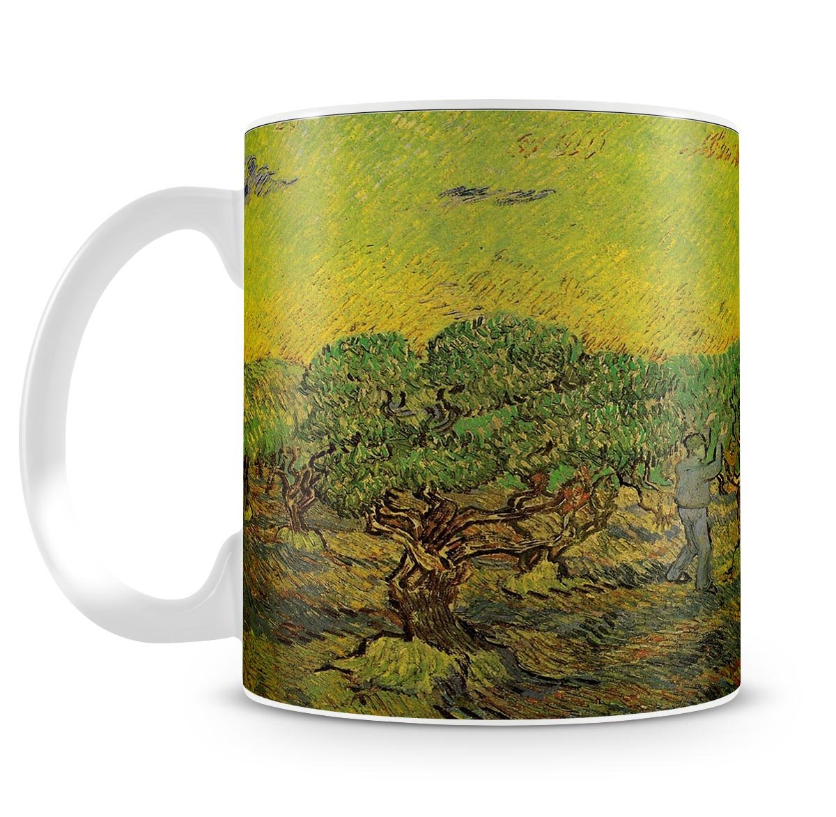 Olive Grove with Picking Figures by Van Gogh Mug - Canvas Art Rocks - 4