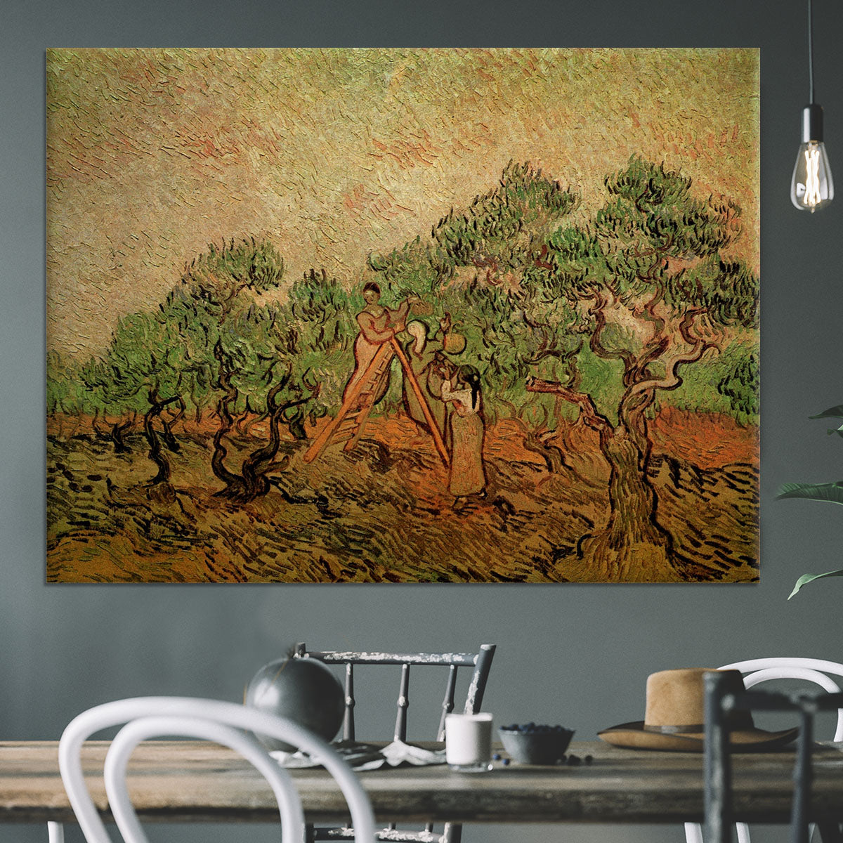 Olive Picking by Van Gogh Canvas Print or Poster - Canvas Art Rocks - 3