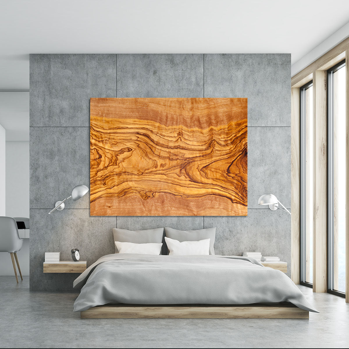 Olive tree wood slice Canvas Print or Poster - Canvas Art Rocks - 5