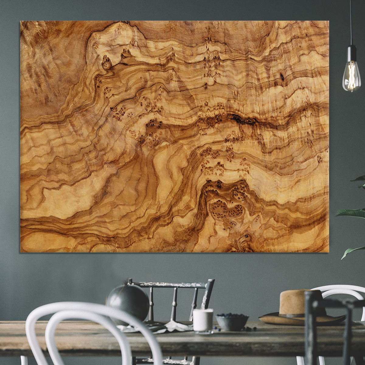 Olive wood board Canvas Print or Poster - Canvas Art Rocks - 3