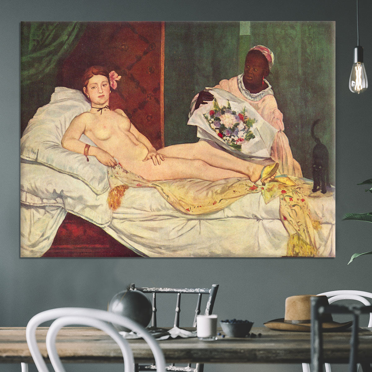 Olympia 1 by Manet Canvas Print or Poster - Canvas Art Rocks - 3