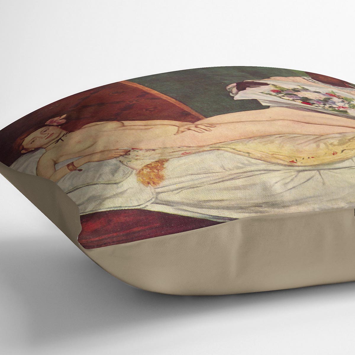 Olympia 1 by Manet Cushion