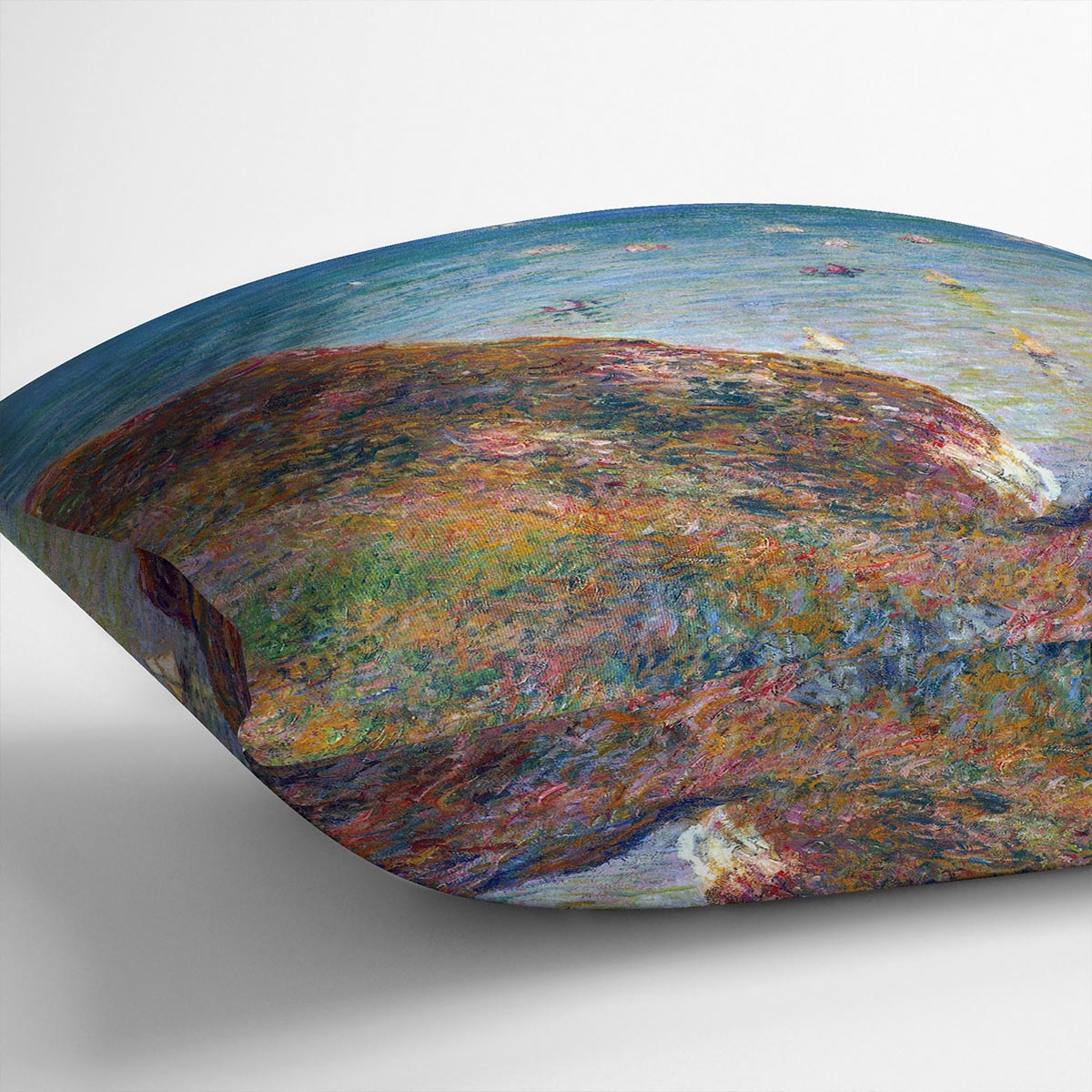 On the cliffs of Pour Ville Fine weather by Monet Cushion