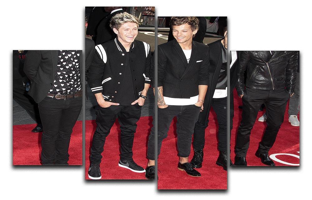 One Direction on the red carpet 4 Split Panel Canvas  - Canvas Art Rocks - 1