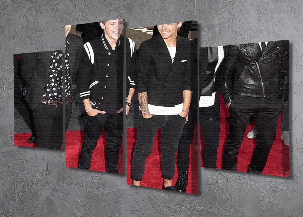 One Direction on the red carpet 4 Split Panel Canvas - Canvas Art Rocks - 2