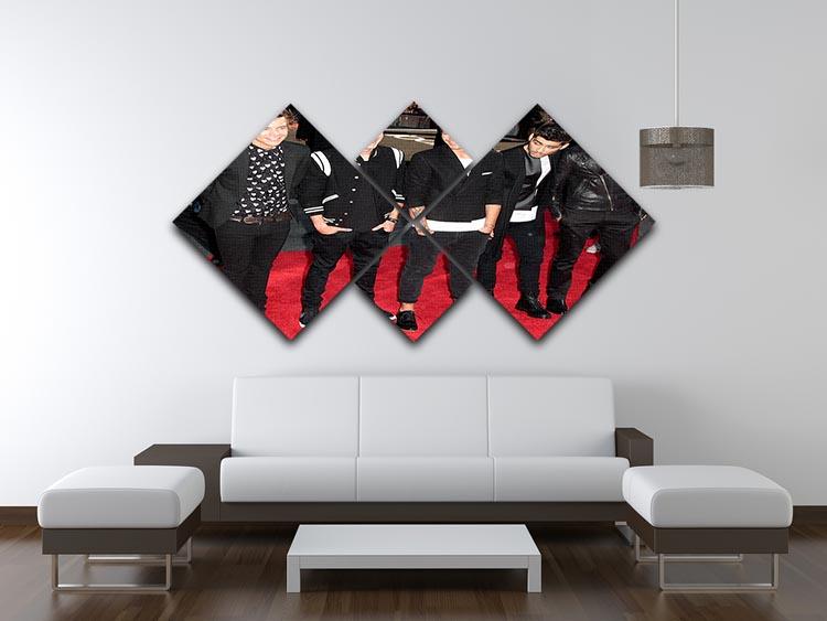 One Direction on the red carpet 4 Square Multi Panel Canvas - Canvas Art Rocks - 3