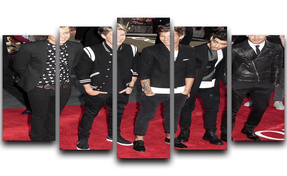 One Direction on the red carpet 5 Split Panel Canvas  - Canvas Art Rocks - 1