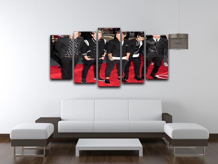 One Direction on the red carpet 5 Split Panel Canvas - Canvas Art Rocks - 3