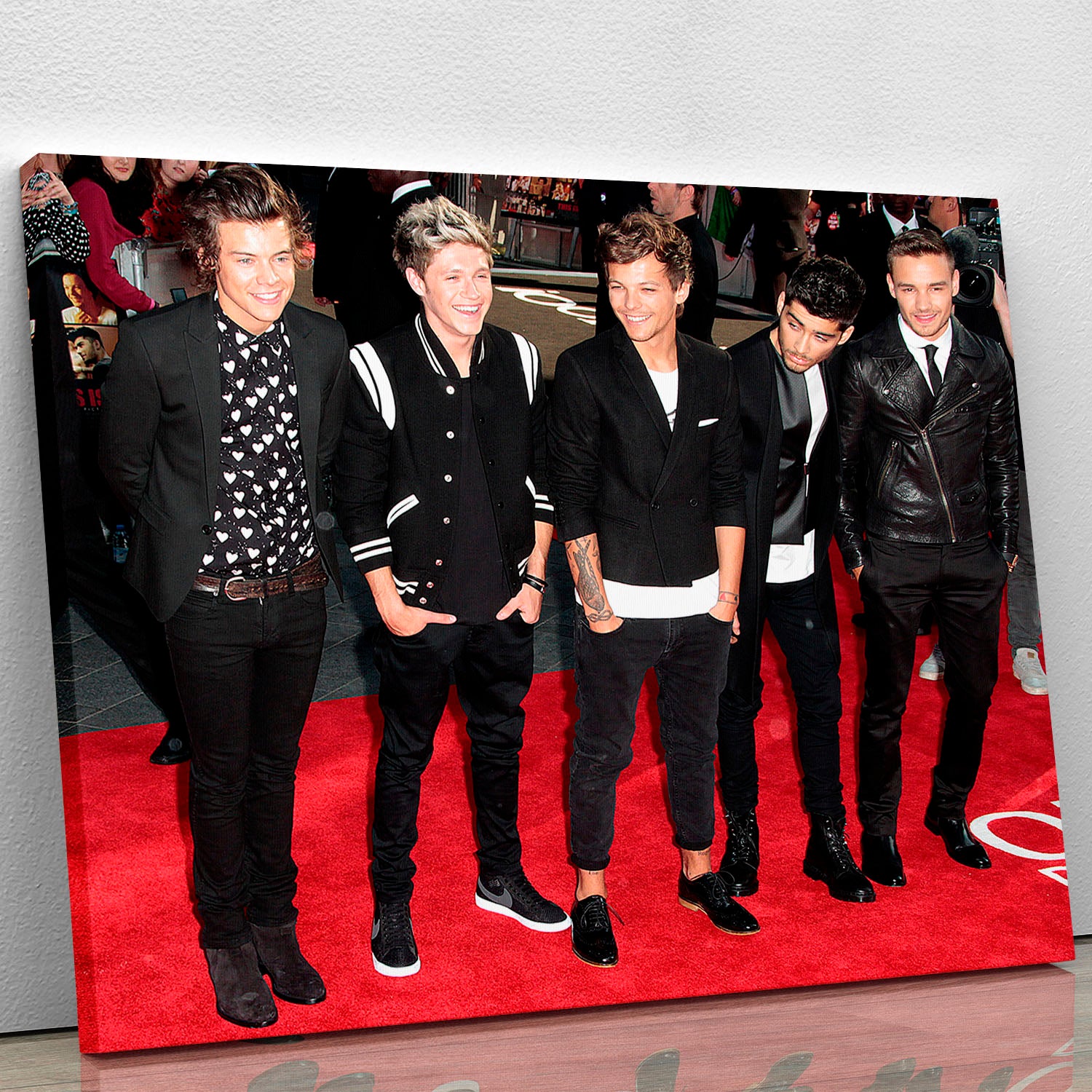 One Direction on the red carpet Canvas Print or Poster - Canvas Art Rocks - 1