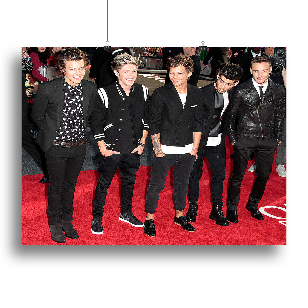 One Direction on the red carpet Canvas Print or Poster - Canvas Art Rocks - 2