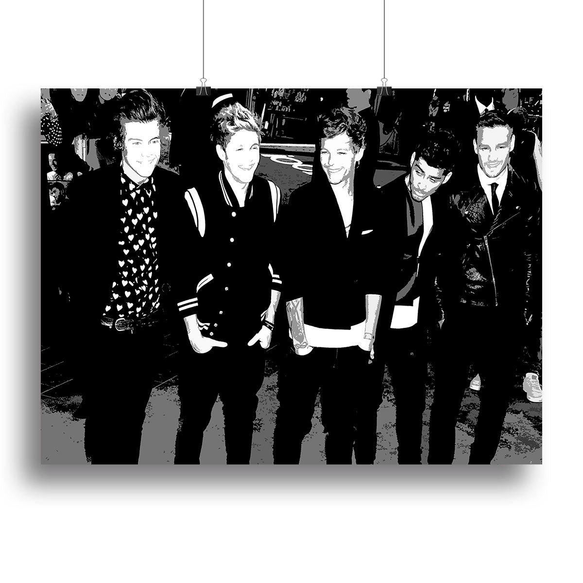 One Direction on the red carpet Pop Art Canvas Print or Poster - Canvas Art Rocks - 2