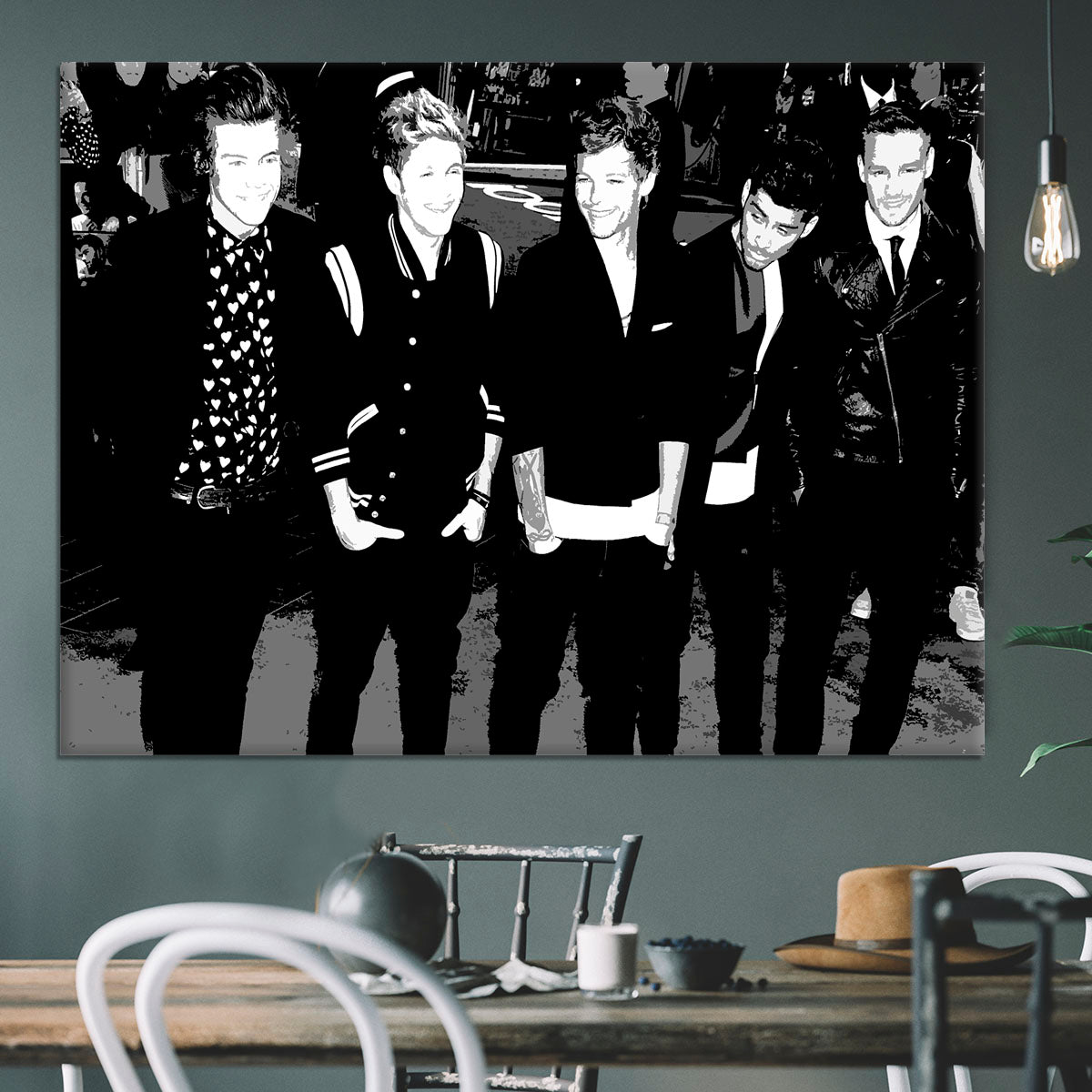 One Direction on the red carpet Pop Art Canvas Print or Poster - Canvas Art Rocks - 3