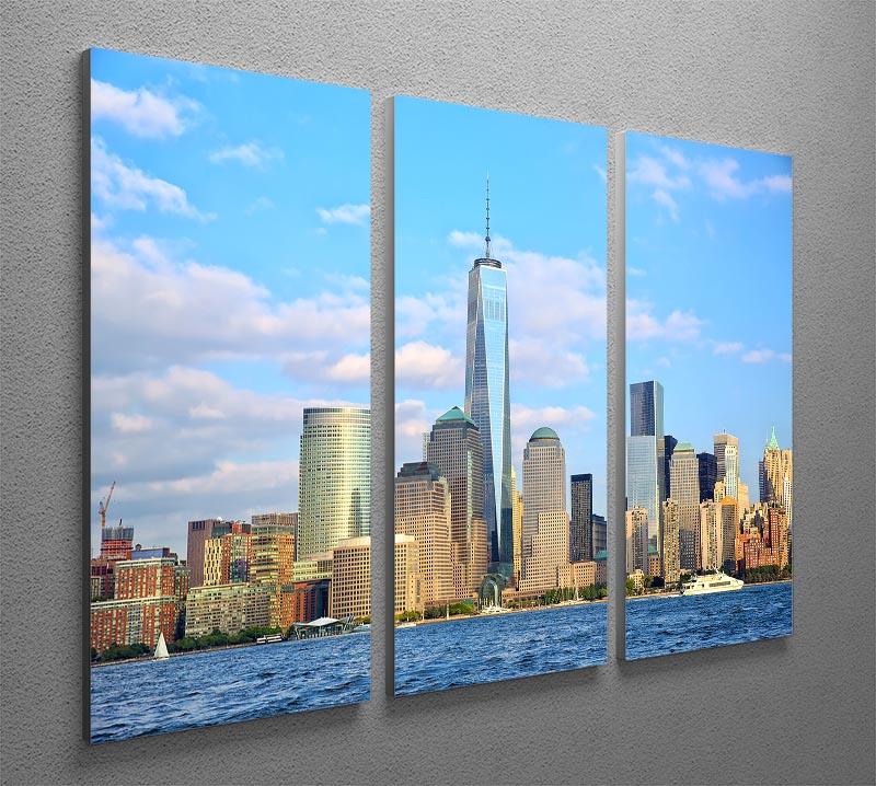 One World Trade Center 3 Split Panel Canvas Print - Canvas Art Rocks - 2