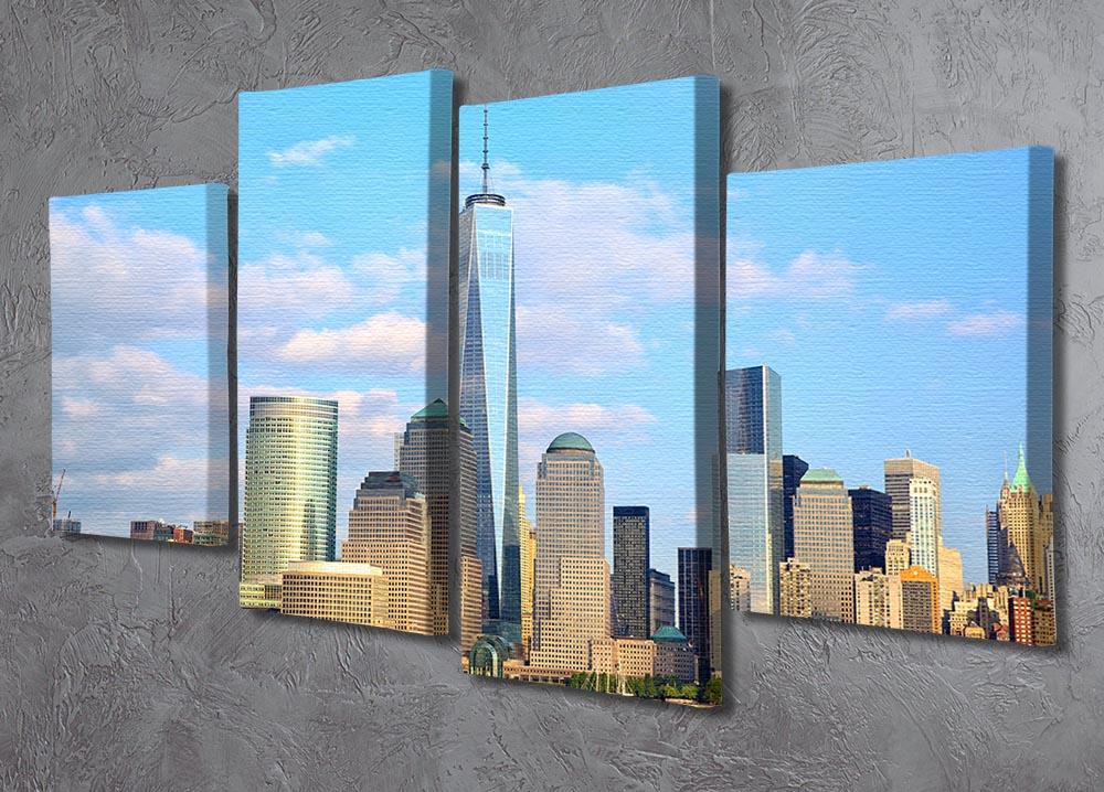 One World Trade Center 4 Split Panel Canvas  - Canvas Art Rocks - 2