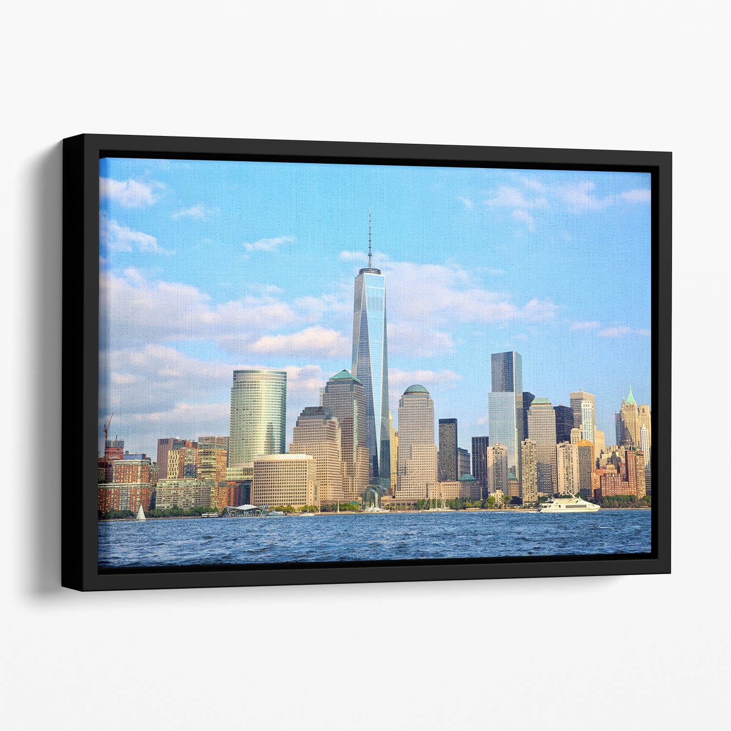 One World Trade Center Floating Framed Canvas