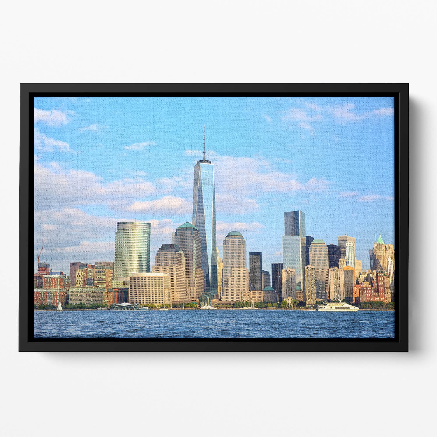 One World Trade Center Floating Framed Canvas