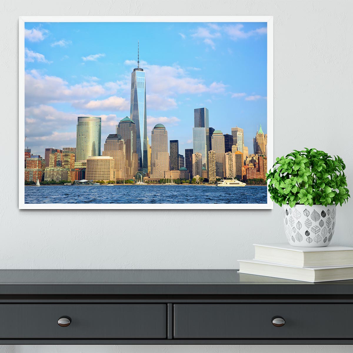One World Trade Center Framed Print - Canvas Art Rocks -6