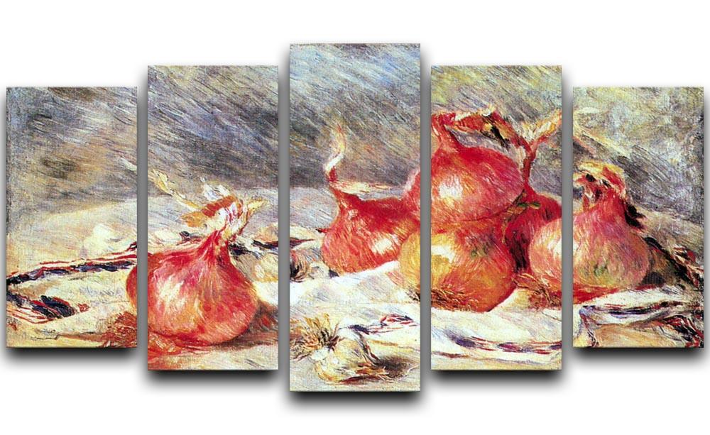 Onions by Renoir 5 Split Panel Canvas  - Canvas Art Rocks - 1