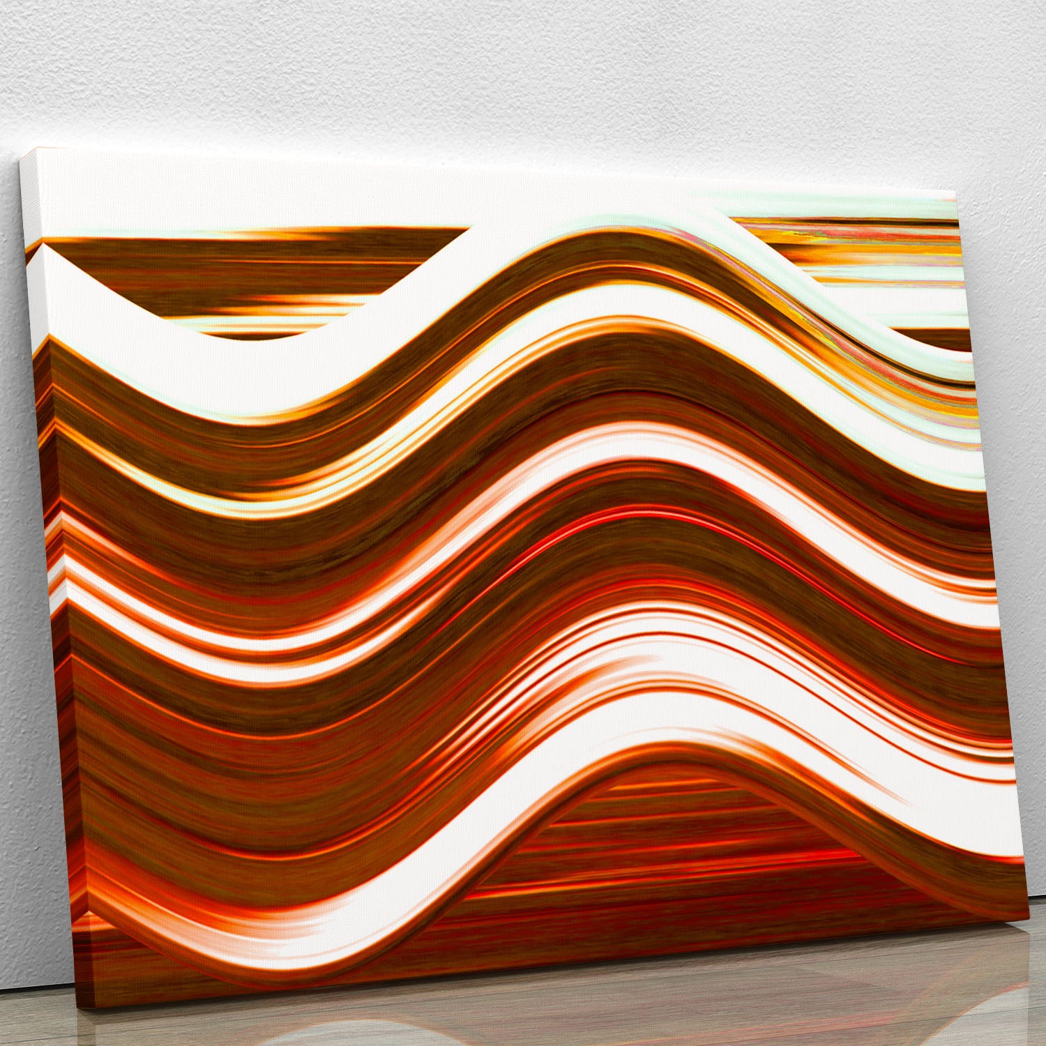 Orange Wave Canvas Print or Poster - Canvas Art Rocks - 1