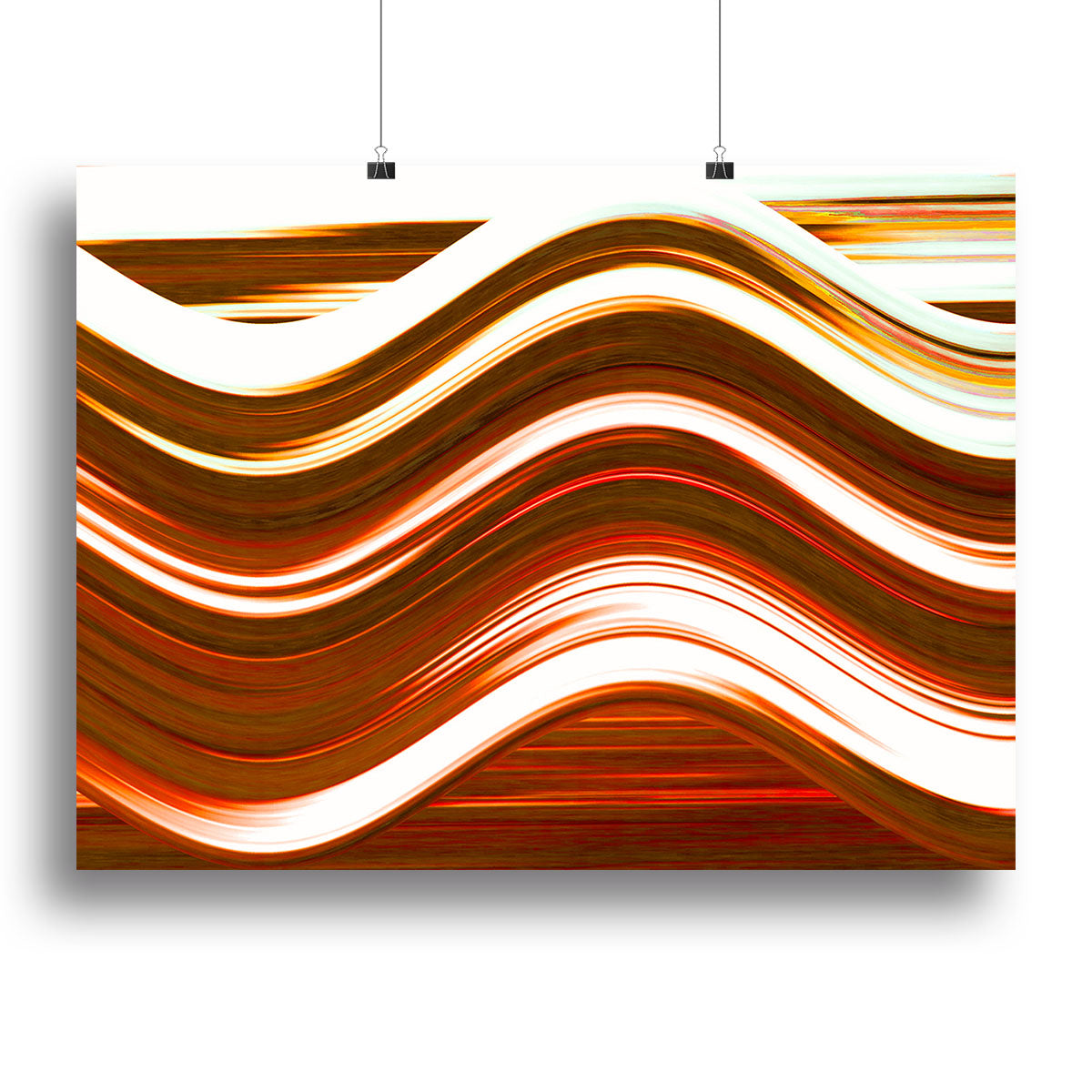Orange Wave Canvas Print or Poster - Canvas Art Rocks - 2