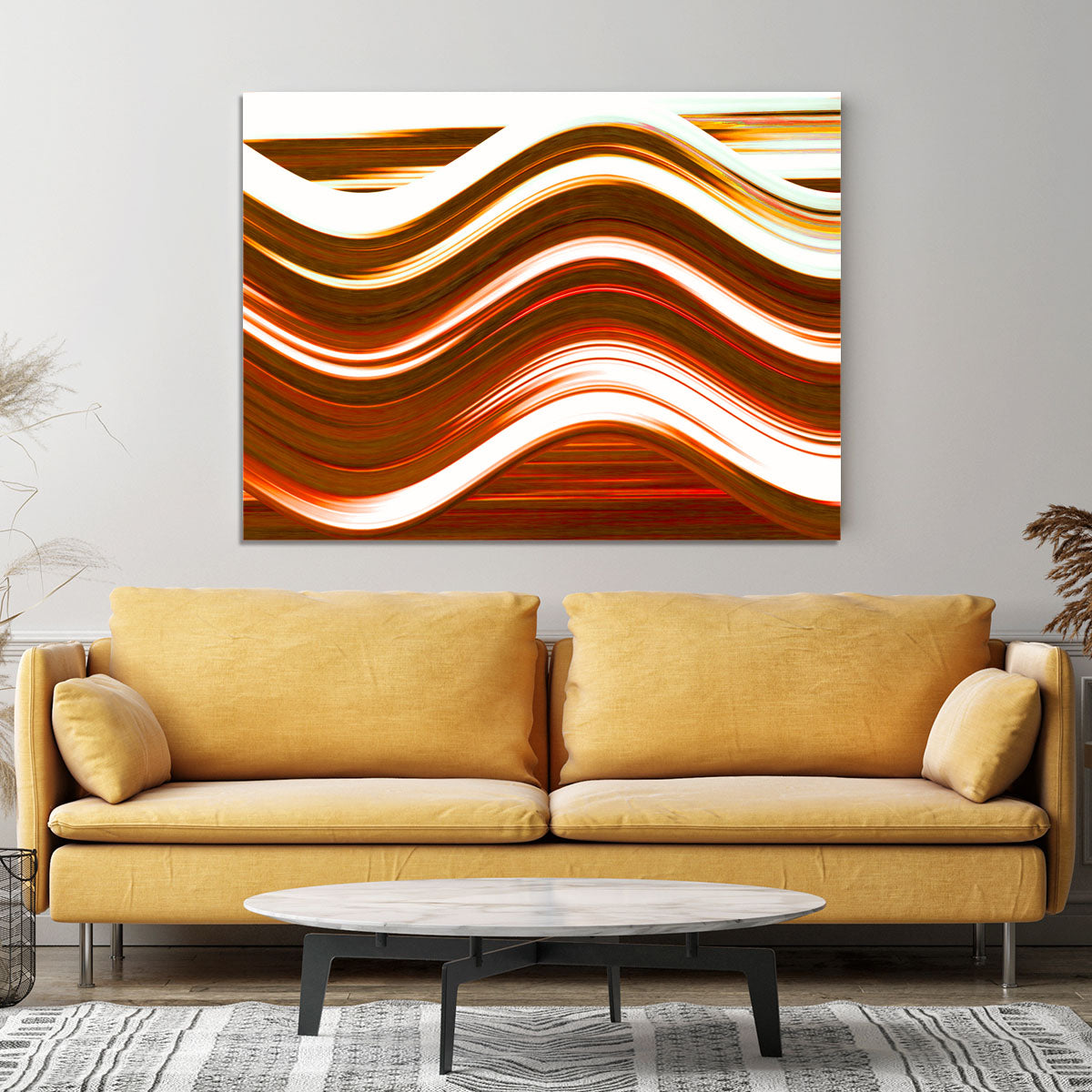 Orange Wave Canvas Print or Poster - Canvas Art Rocks - 4