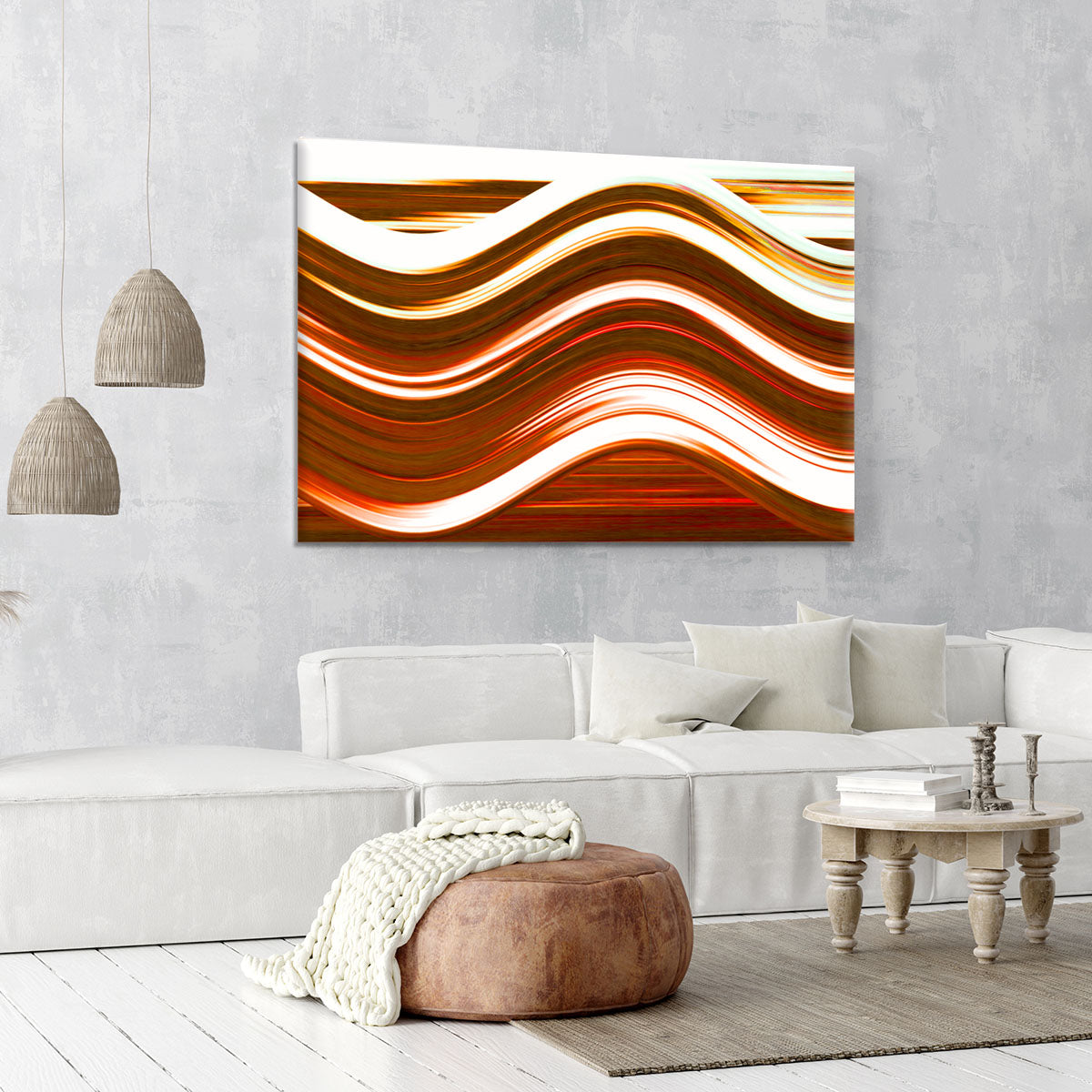 Orange Wave Canvas Print or Poster - Canvas Art Rocks - 6