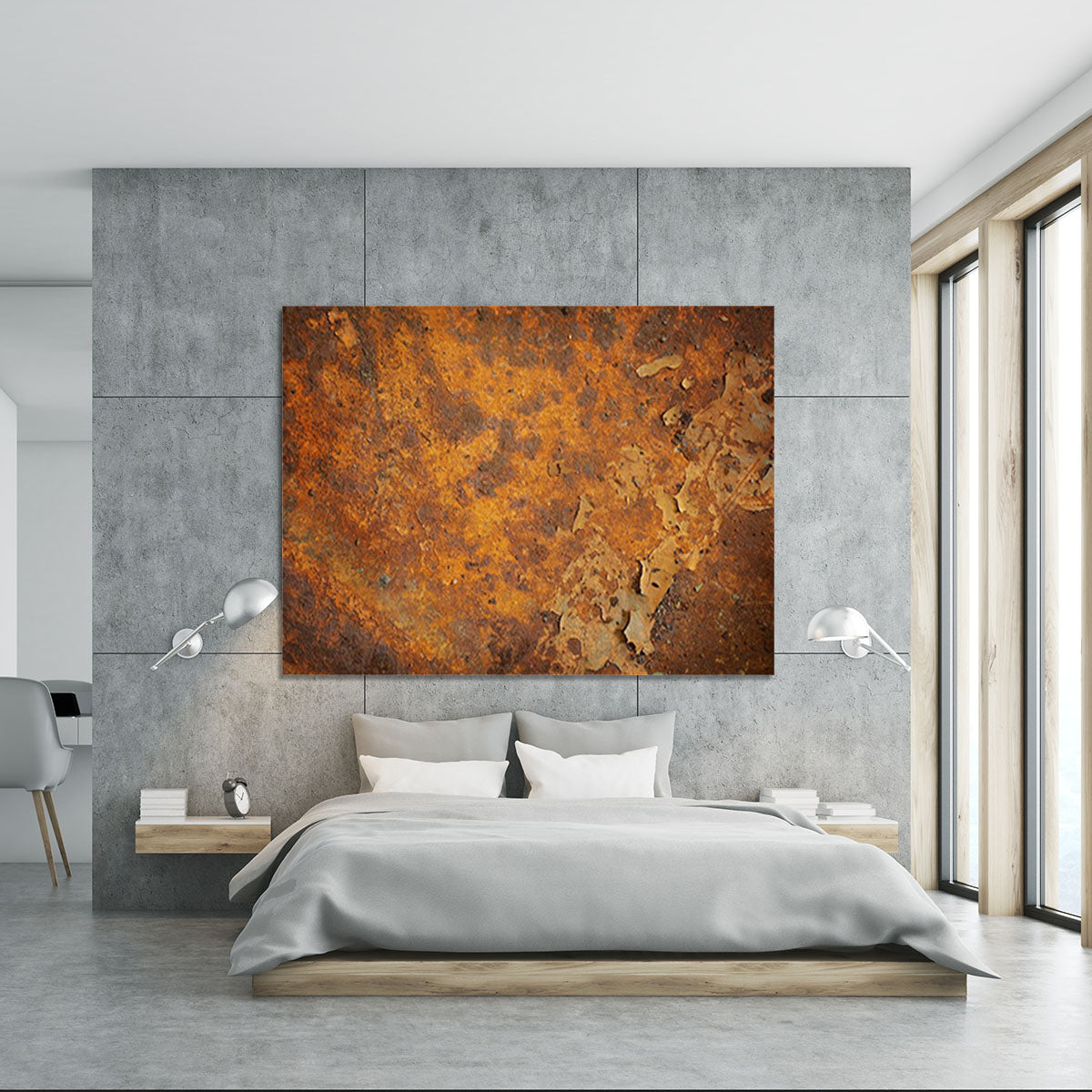 Orange rust grunge abstract Canvas Print or Poster - Canvas Art Rocks - 5
