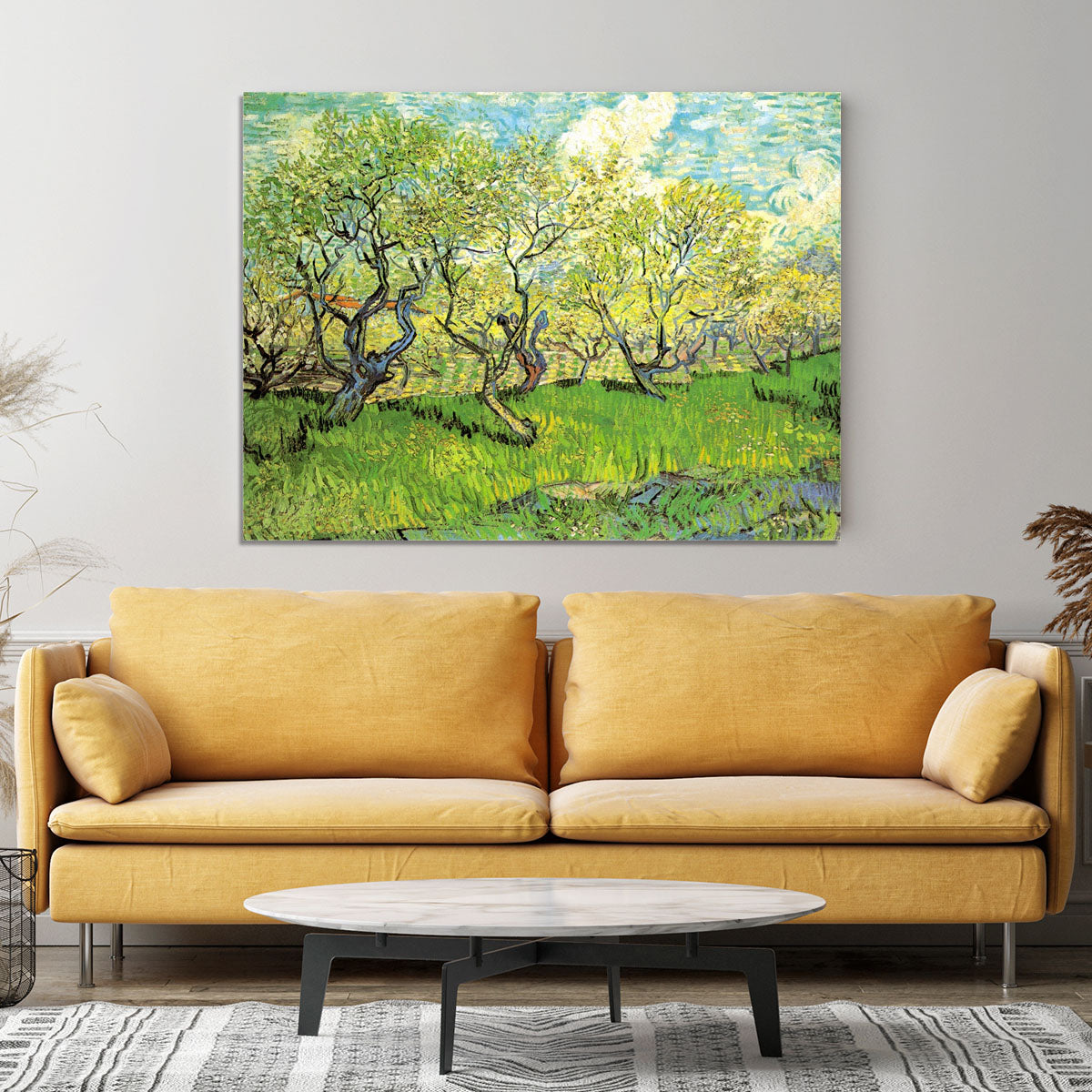 Orchard in Blossom 2 by Van Gogh Canvas Print or Poster - Canvas Art Rocks - 4