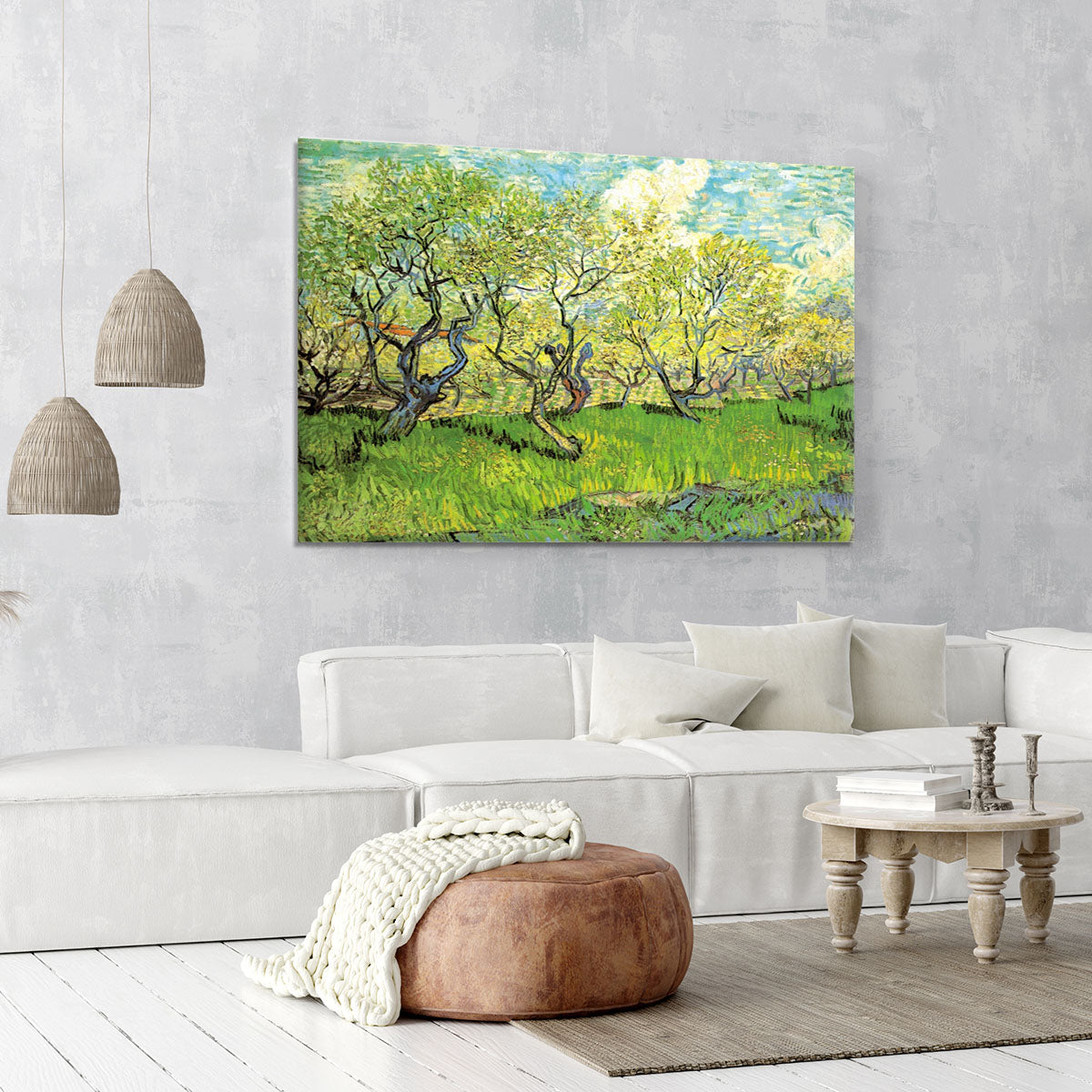 Orchard in Blossom 2 by Van Gogh Canvas Print or Poster - Canvas Art Rocks - 6
