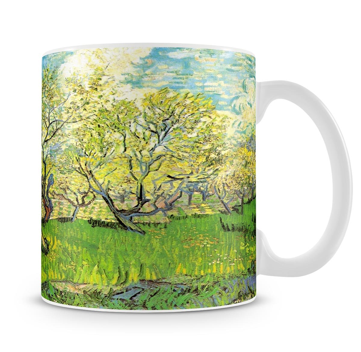 Orchard in Blossom 2 by Van Gogh Mug - Canvas Art Rocks - 4