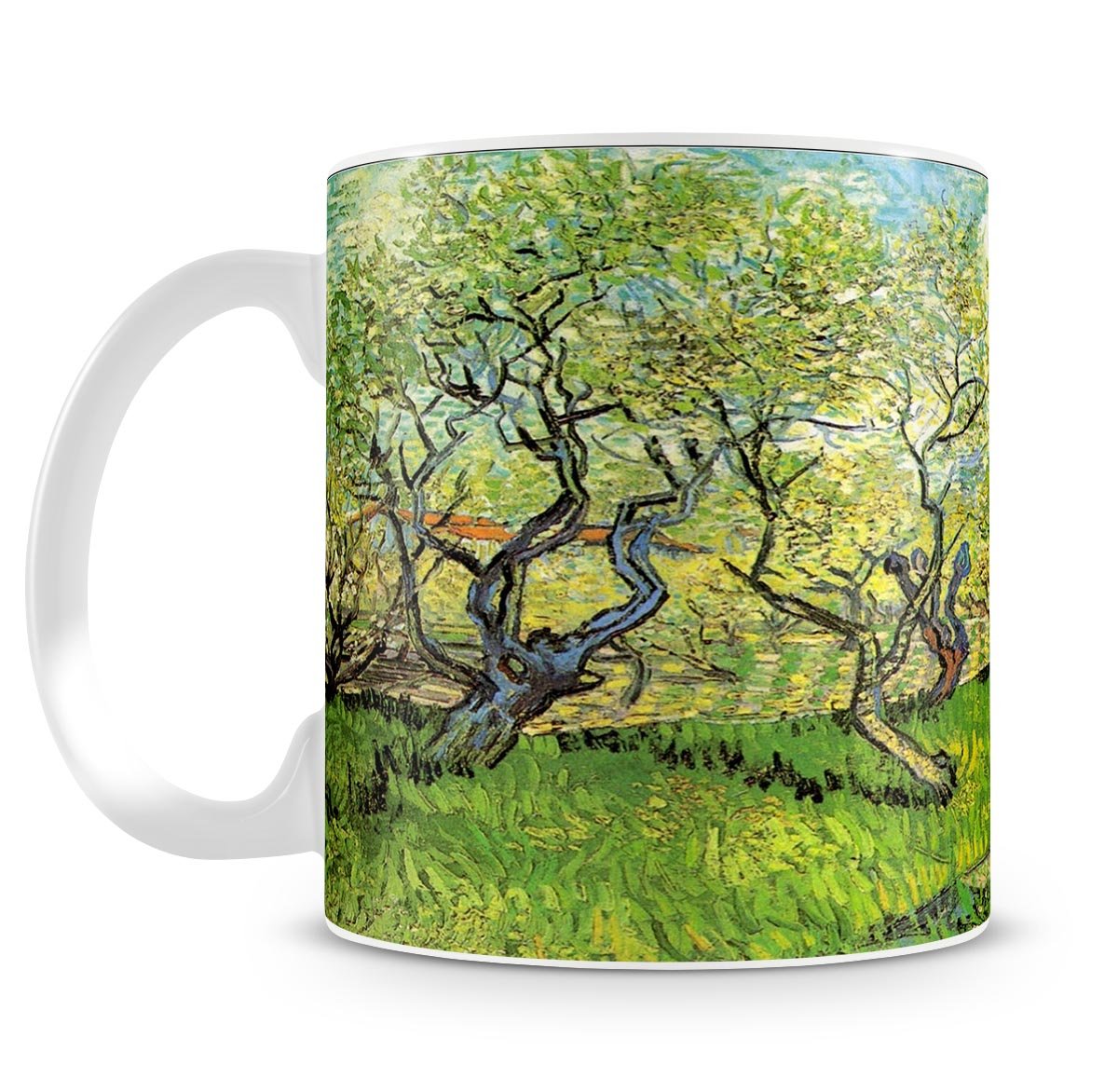 Orchard in Blossom 2 by Van Gogh Mug - Canvas Art Rocks - 4