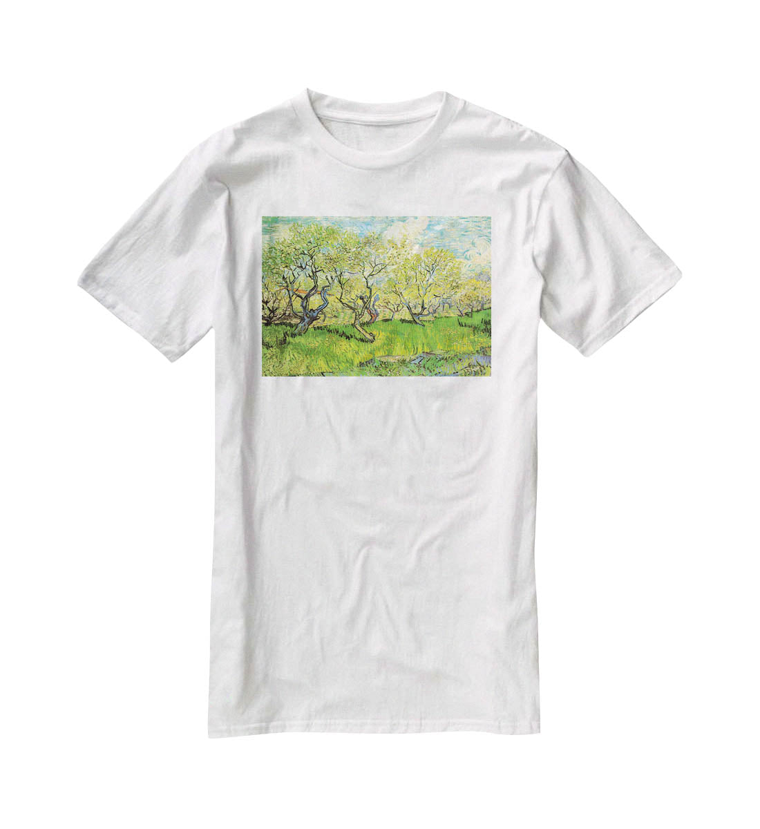 Orchard in Blossom 2 by Van Gogh T-Shirt - Canvas Art Rocks - 5