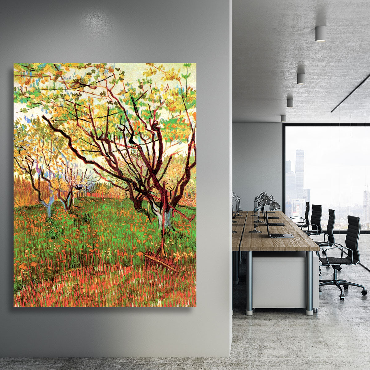 Orchard in Blossom by Van Gogh Canvas Print or Poster - Canvas Art Rocks - 3