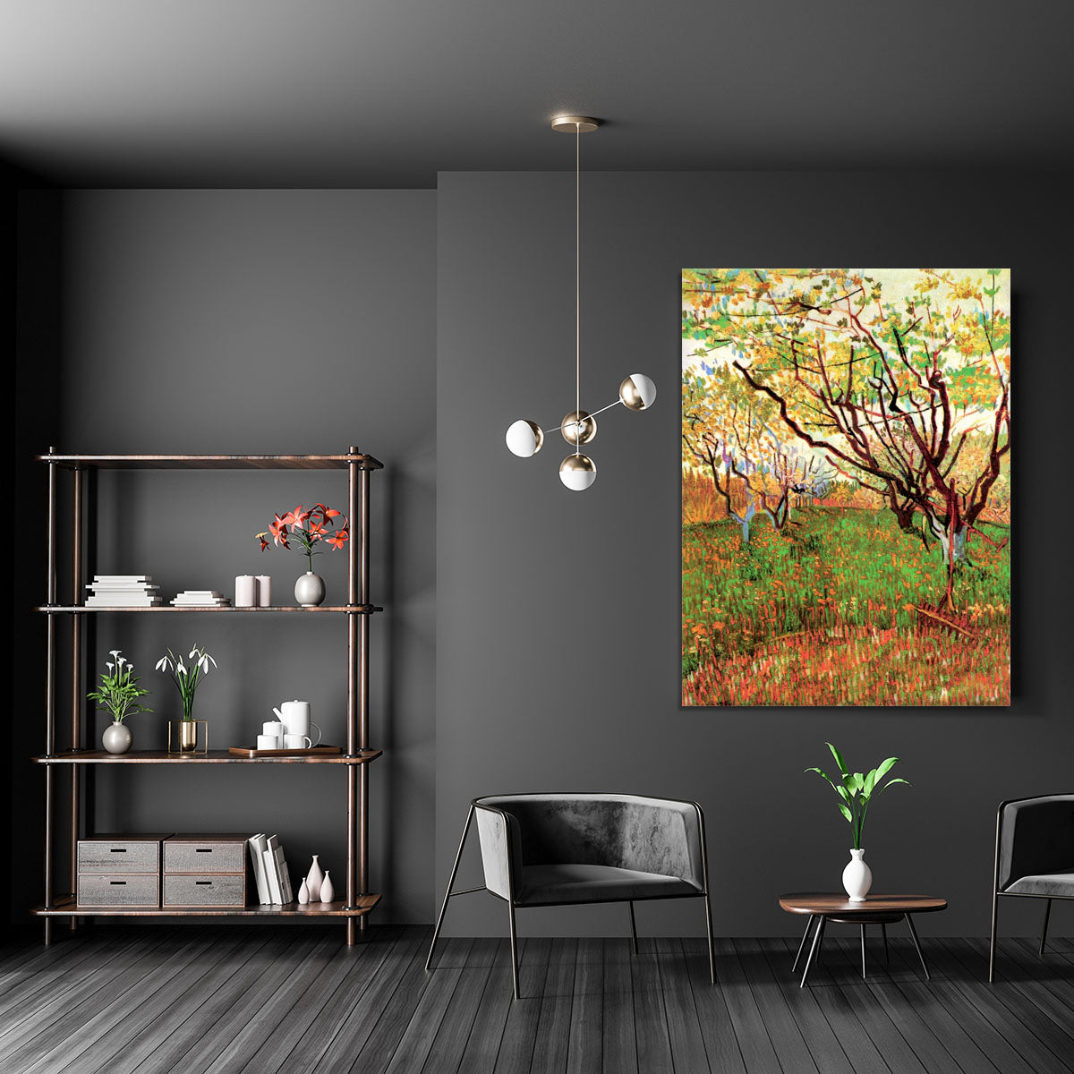 Orchard in Blossom by Van Gogh Canvas Print or Poster - Canvas Art Rocks - 5