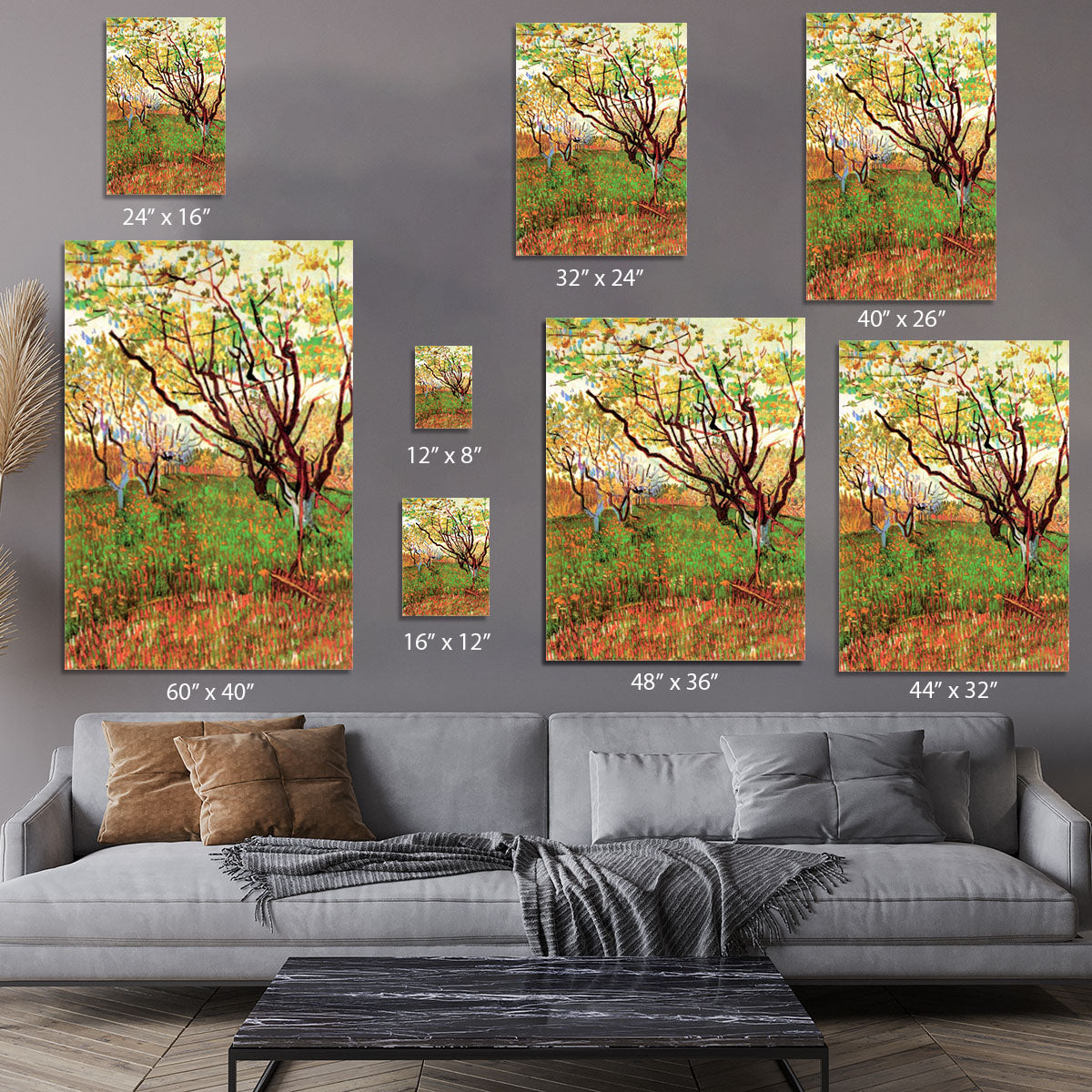 Orchard in Blossom by Van Gogh Canvas Print or Poster - Canvas Art Rocks - 7