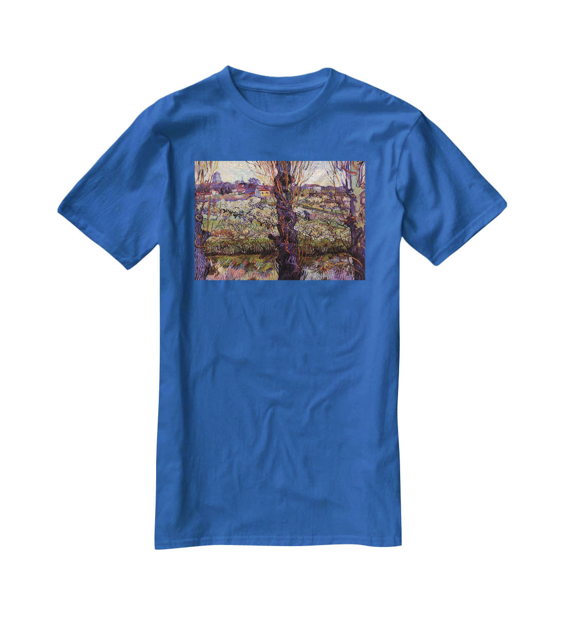 Orchard in Blossom with View of Arles by Van Gogh T-Shirt - Canvas Art Rocks - 2