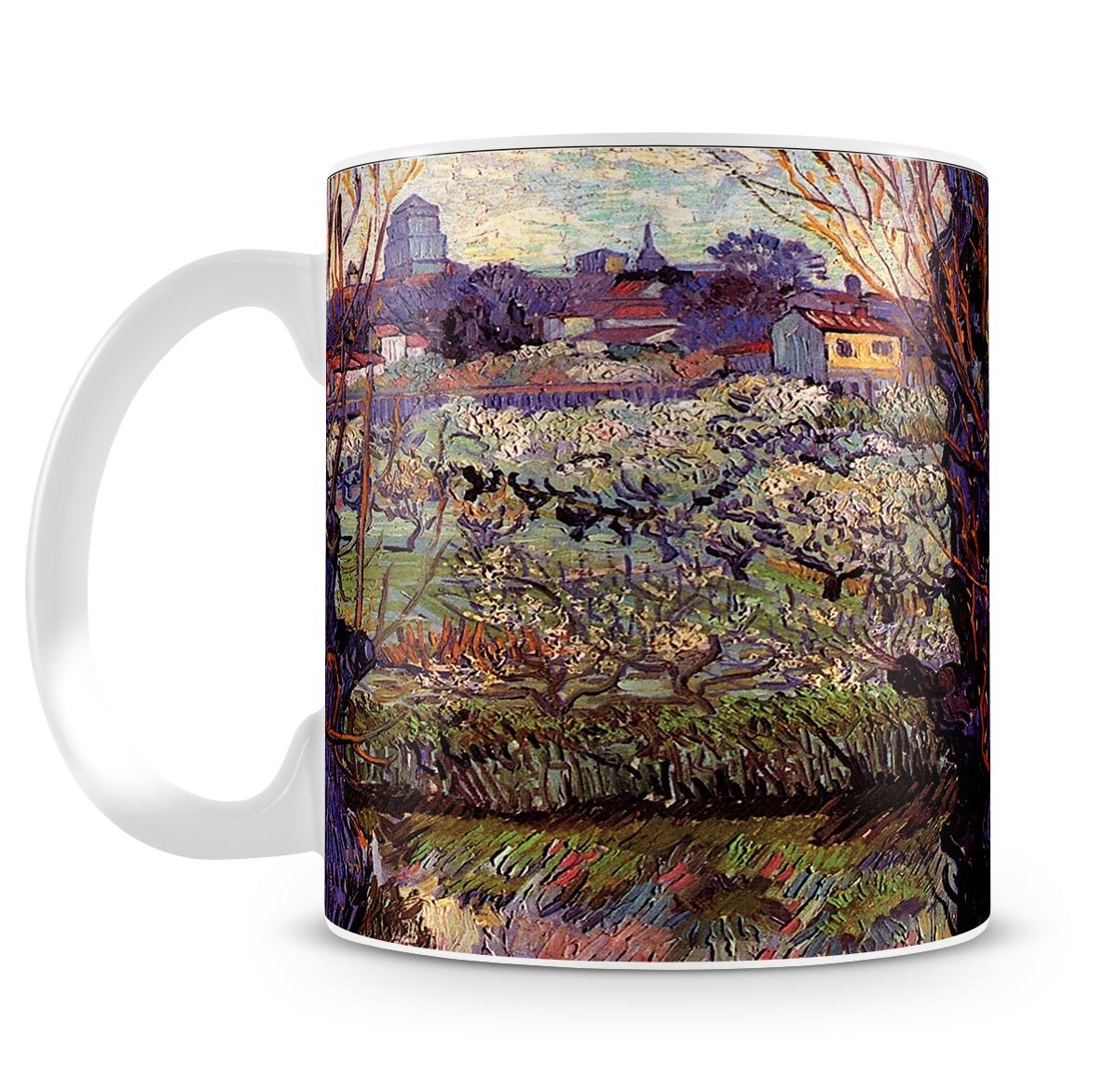 Orchard in Blossom with View of Arles by Van Gogh Mug - Canvas Art Rocks - 4